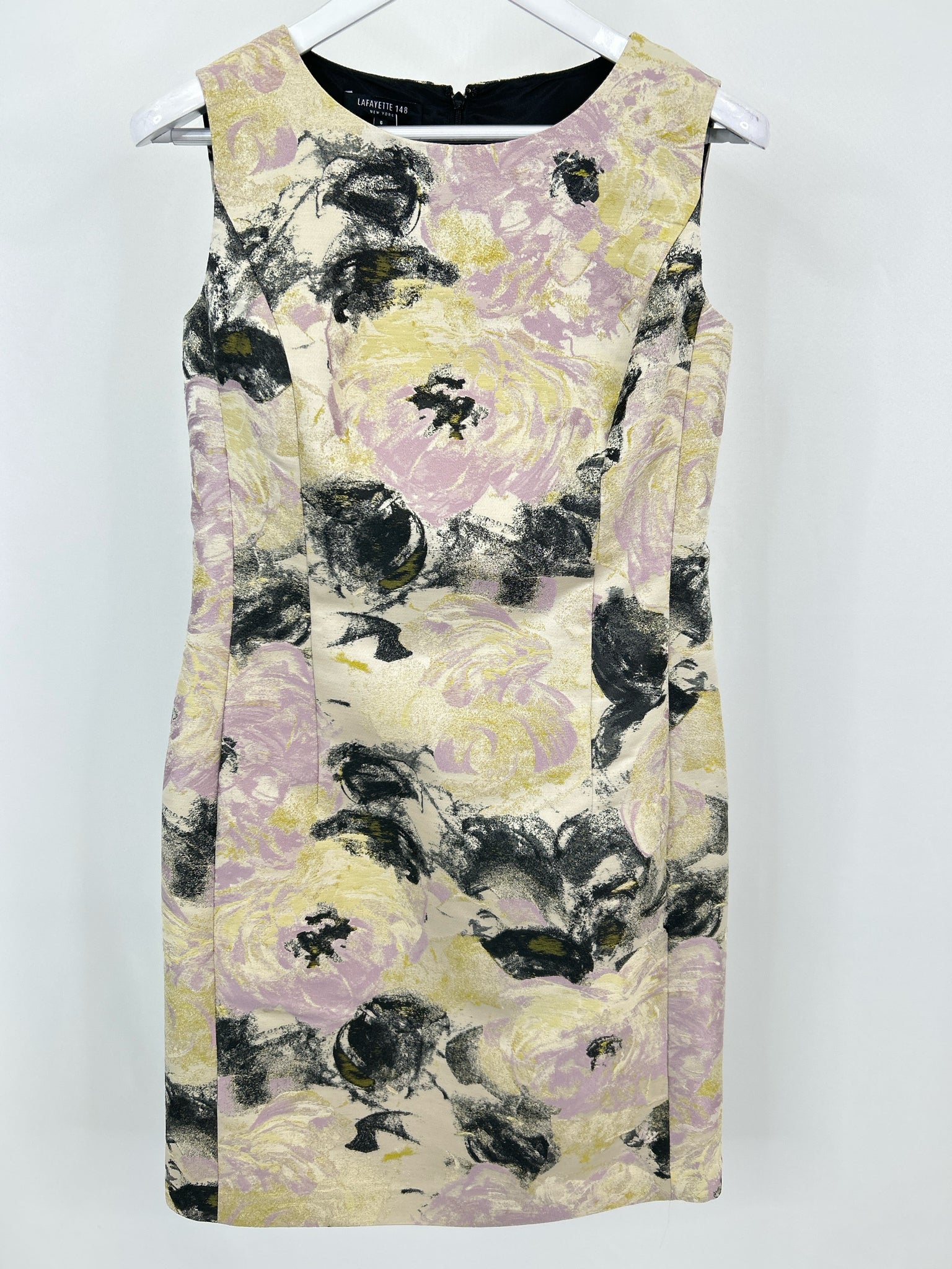 LAFAYETTE 148 Size 6 CREAM AND BLACK Women Dress