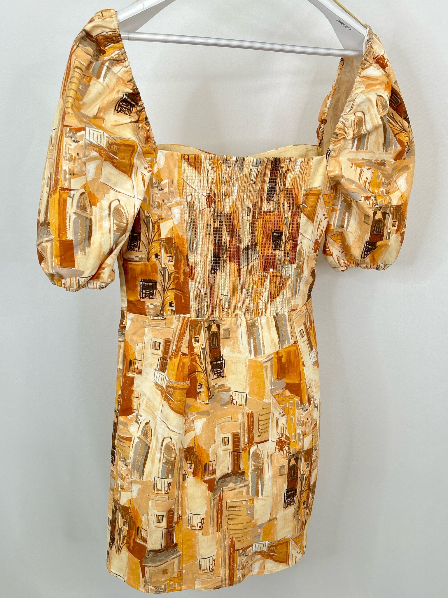 & OTHER STORIES Size 12 Orange Print Women Dress NWT
