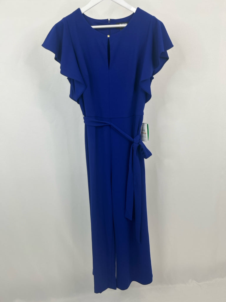 DKNY Size 12 Royal Blue Jumpsuit