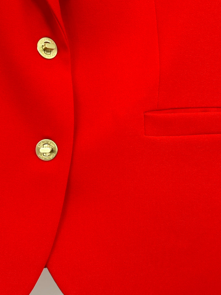 CALVIN KLEIN Women Size 10 Red Blazer