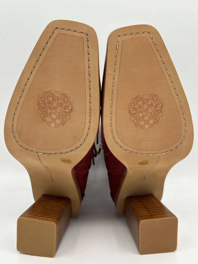 VINCE CAMUTO Women Size 10M Rust  Booties NWOB