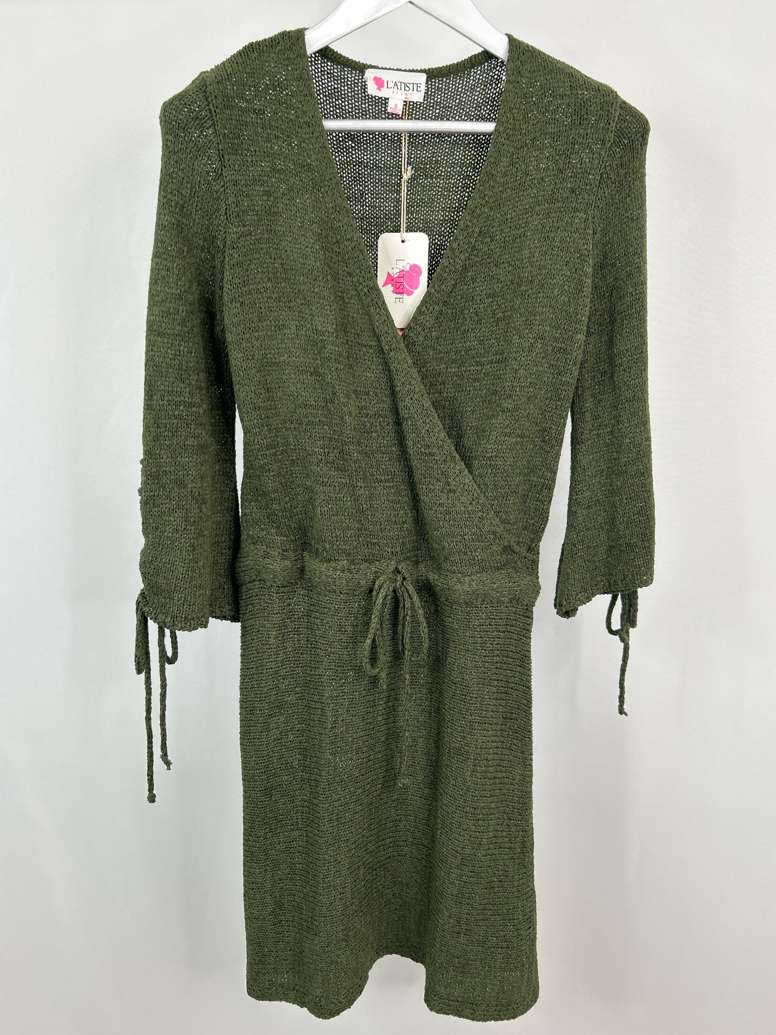 L'ATISTE NWT Size S OLIVE Women Dress