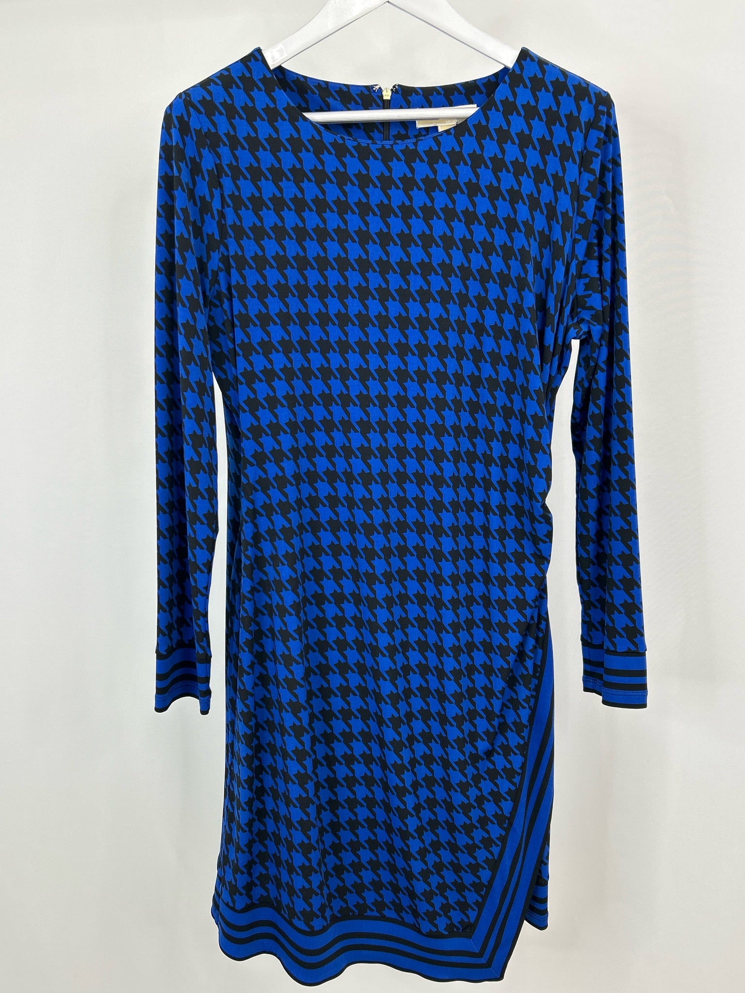 MICHAEL MICHAEL KORS Size XL ROYAL BLUE AND BLACK Women Dress