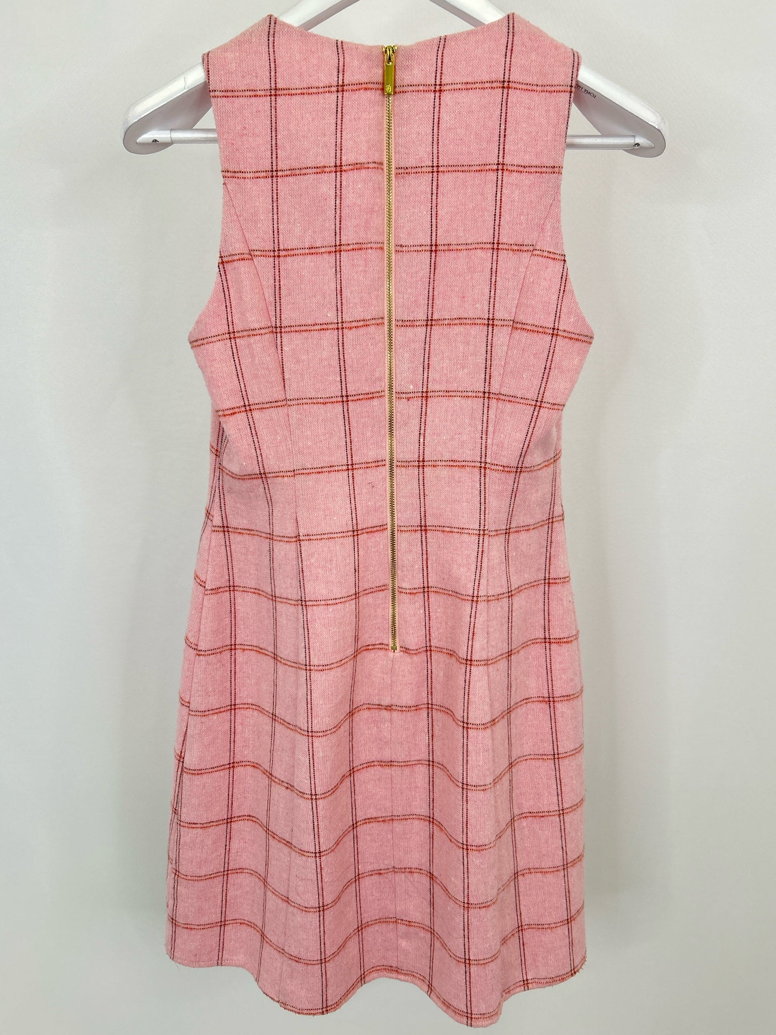 JULIE BROWN Size 2 Pink plaid Women Dress