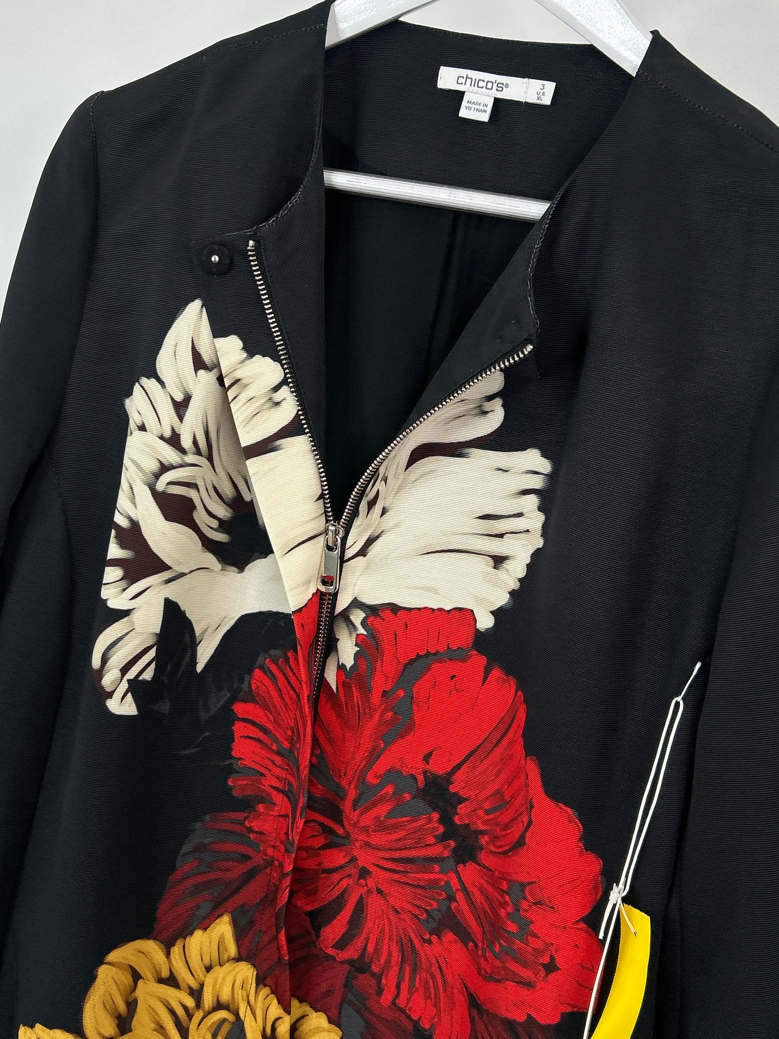 CHICO'S Size XL Black Women Jacket