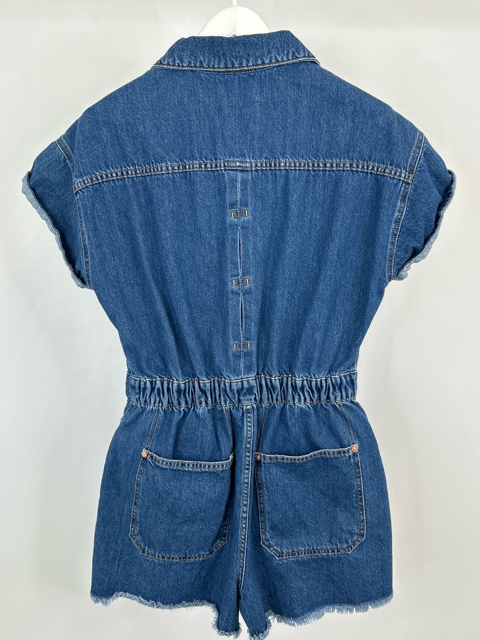 WE THE FREE Size M BLUE DENIM Women Romper
