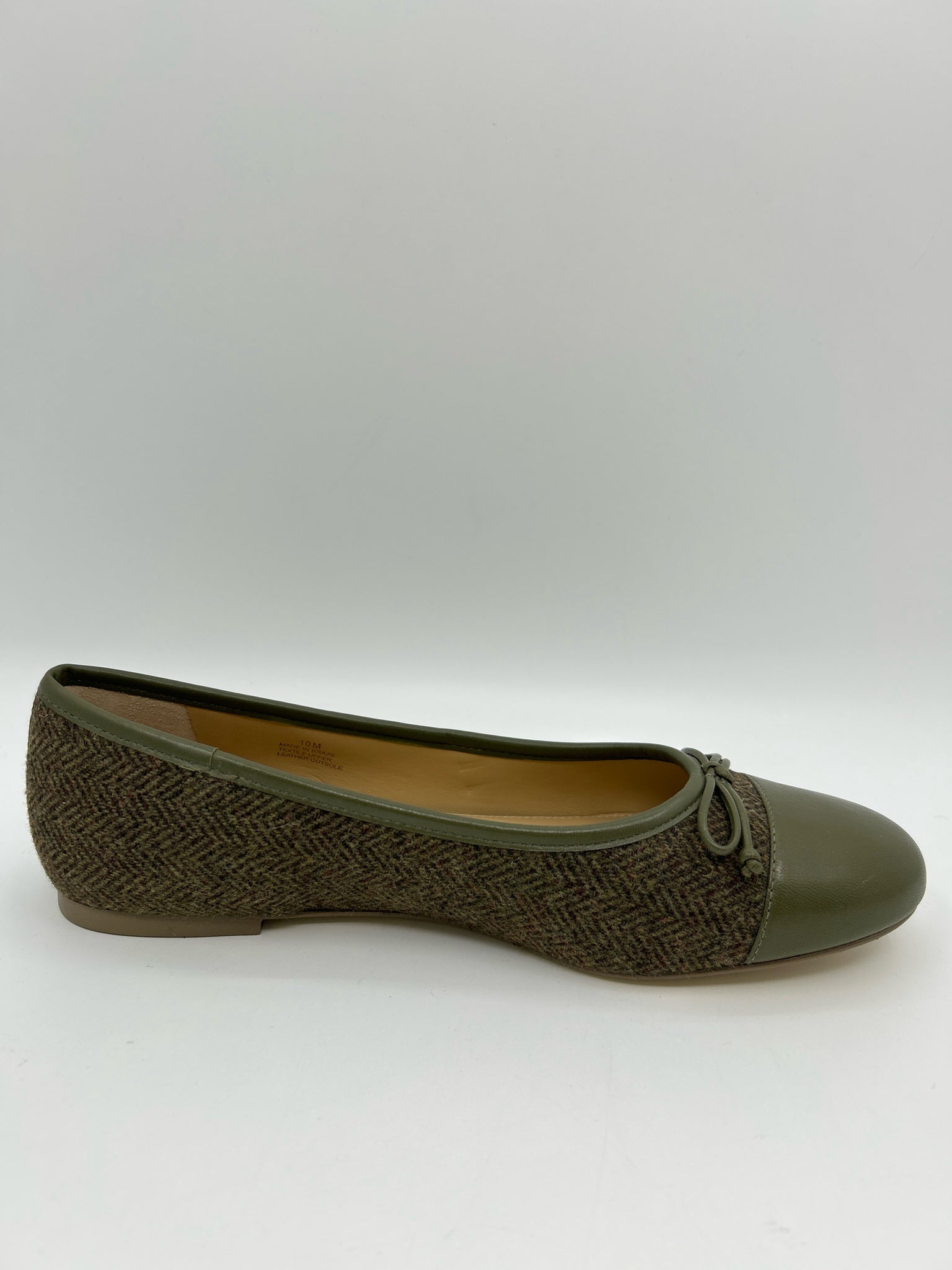 TALBOTS Size 10M OLIVE GREEN Women Flats