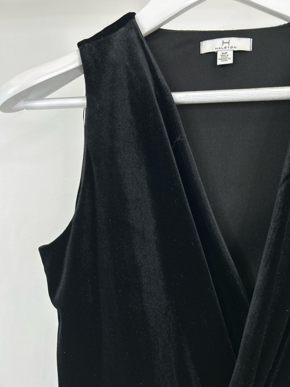 HALSTON Size S Black Women Top