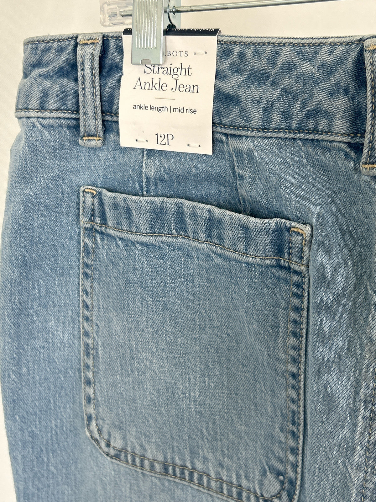 TALBOTS Size 12P BLUE DENIM Women jeans