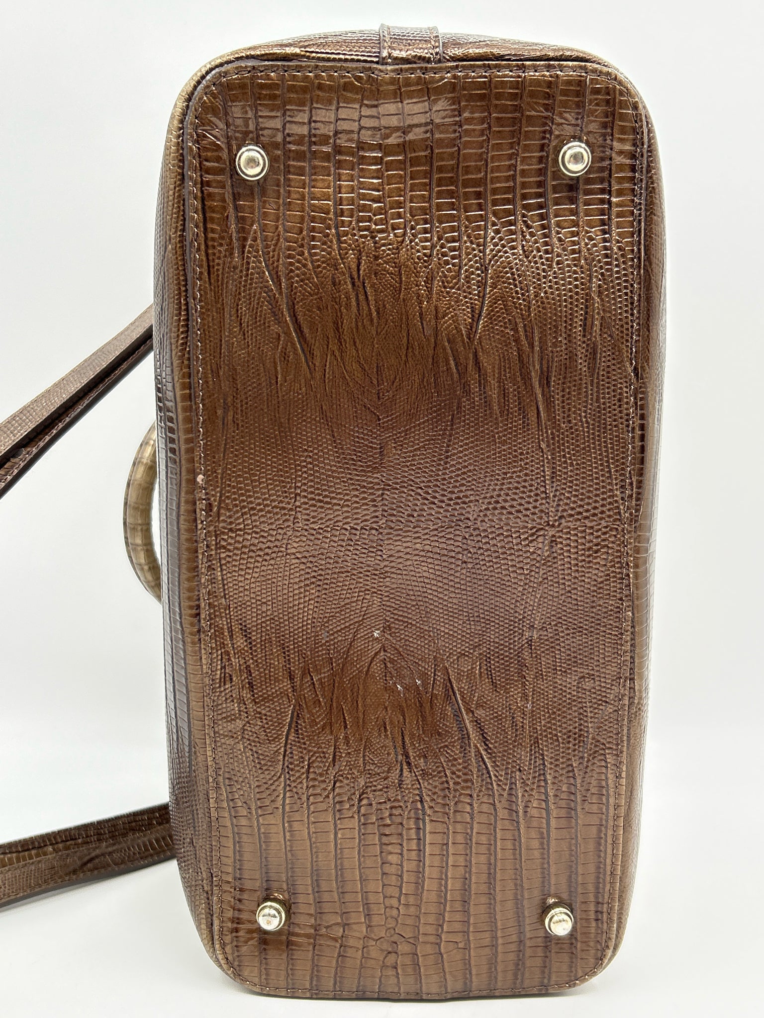 BRAHMIN Beige and Bronze Women Purse