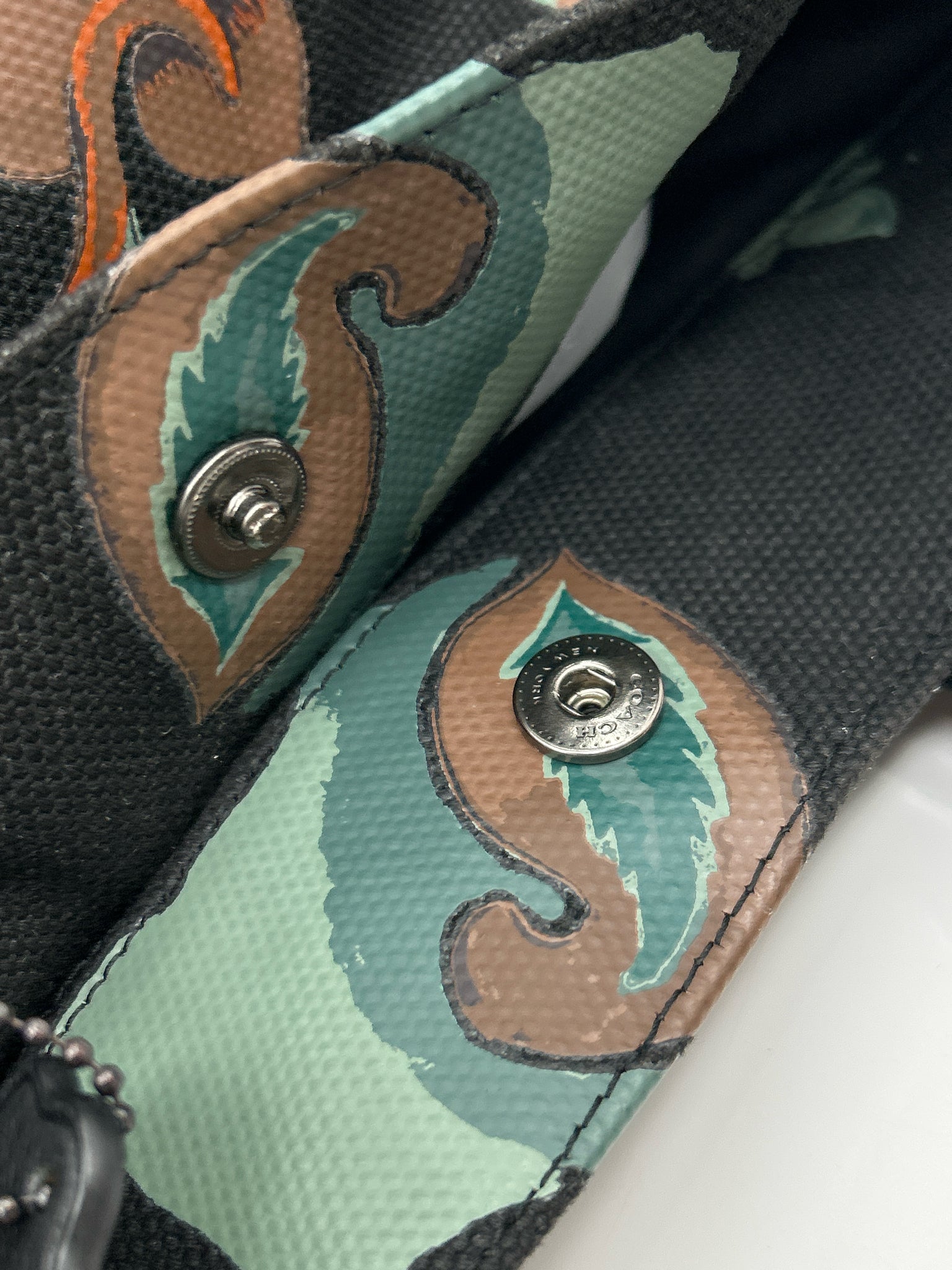 Coach Black Print Women Tote