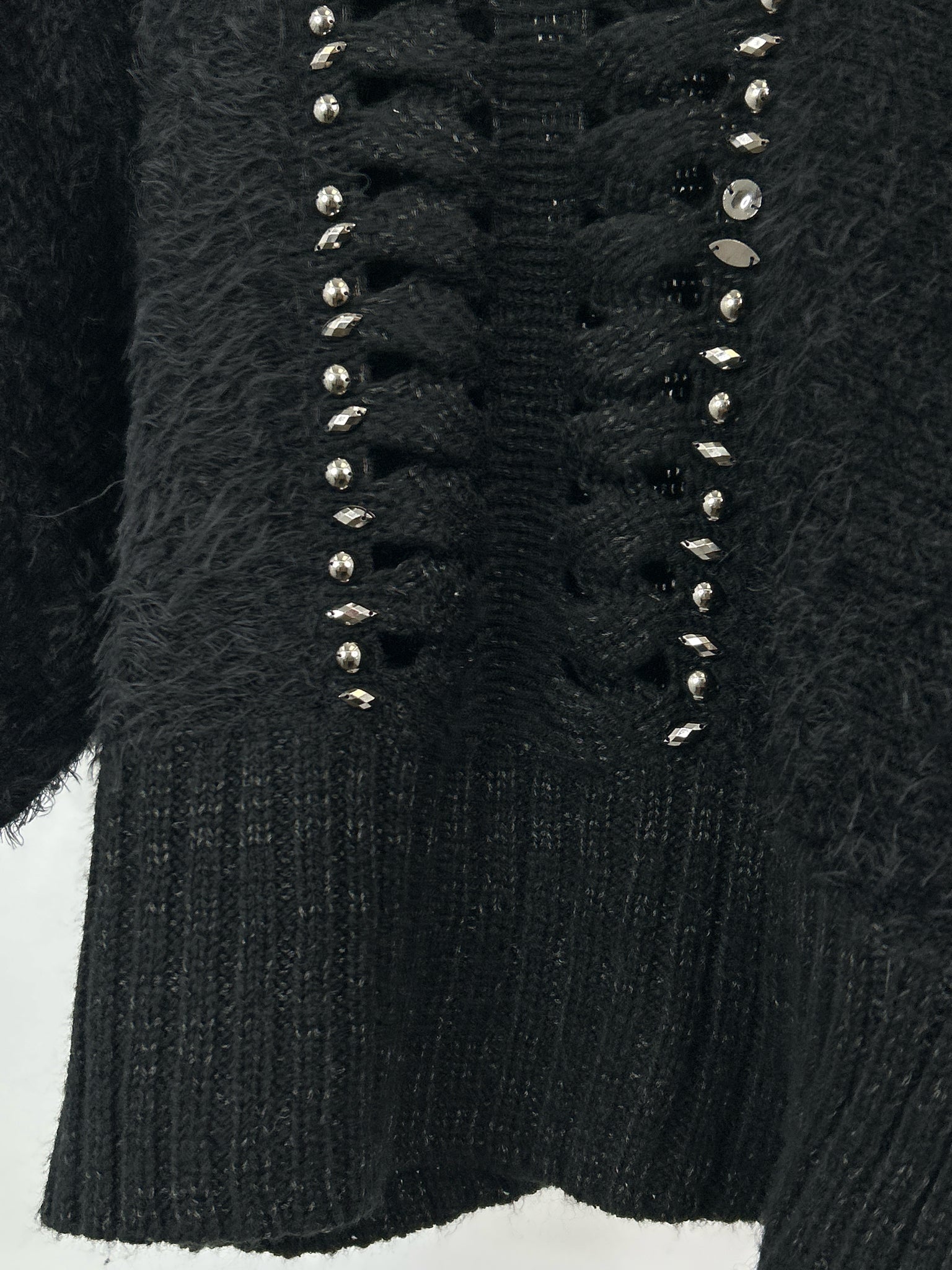 ALBERTO MAKALI Size XL Black Women Sweater