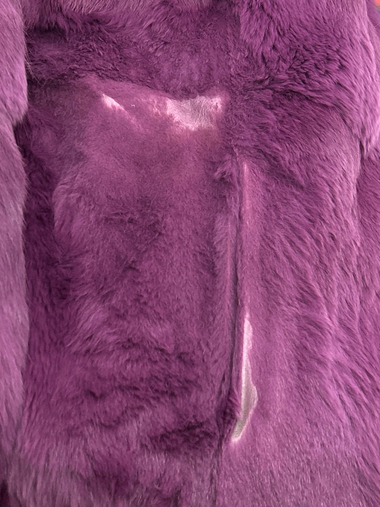 ETRO Size L PURPLE PAISLEY Women Coat