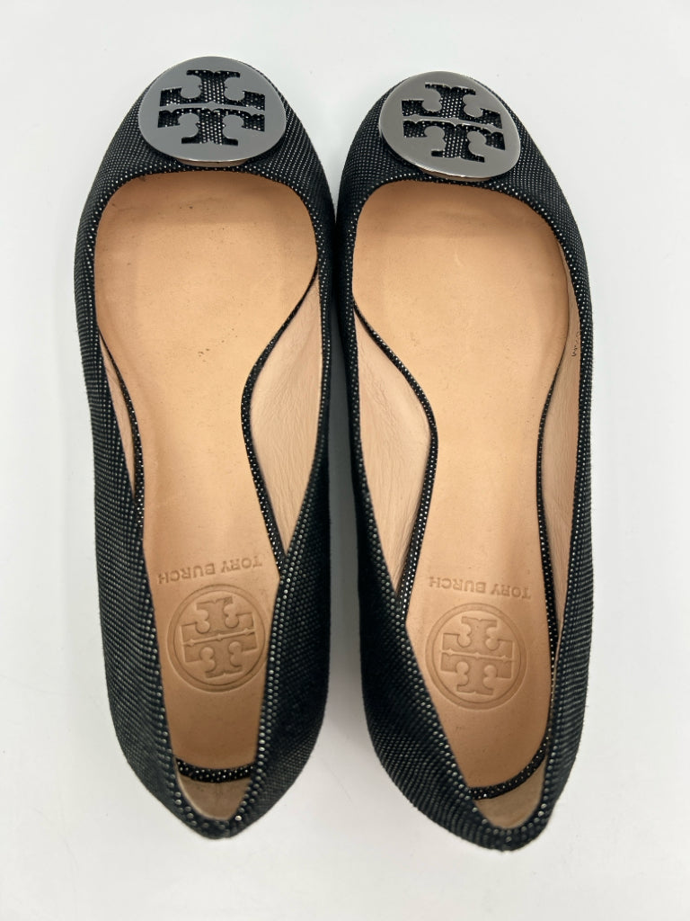 TORY BURCH Women Size 6.5M Black Flats