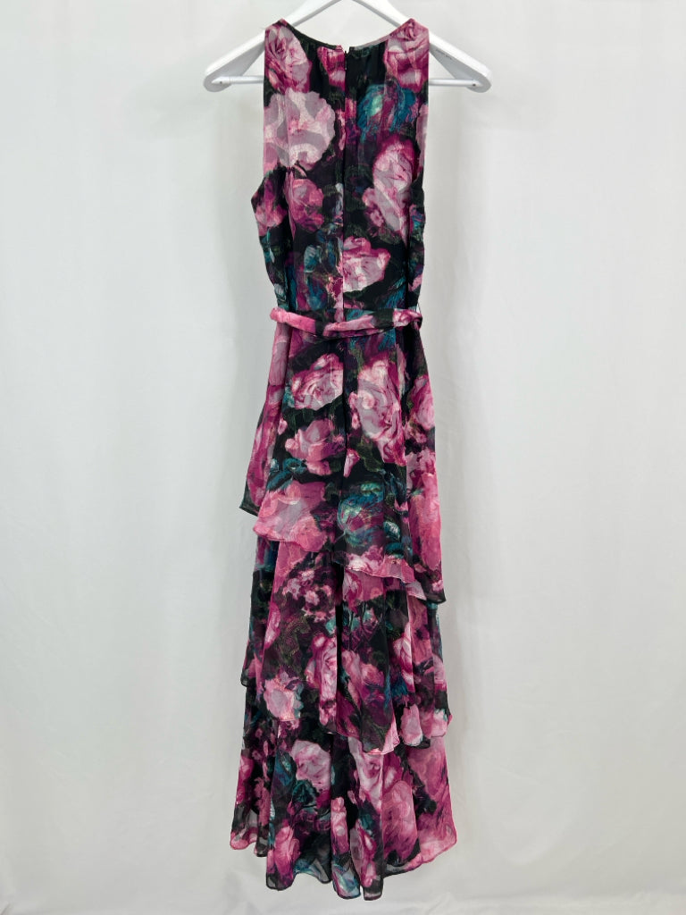 TAHARI Women Size 8 Pink floral Dress