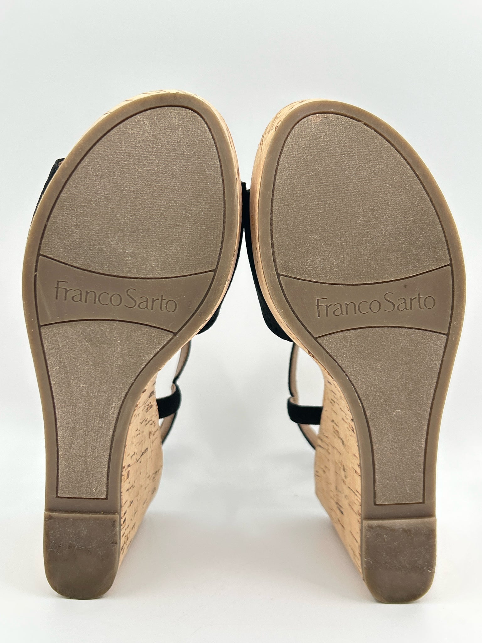FRANCO SARTO Size 7M Black Women Sandal