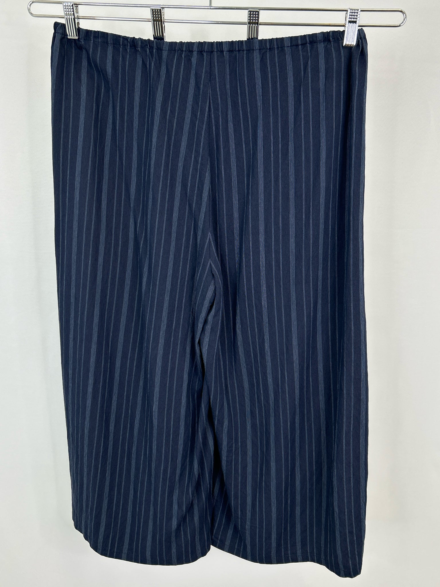 VINCE Size L NAVY STRIPED Women Pants