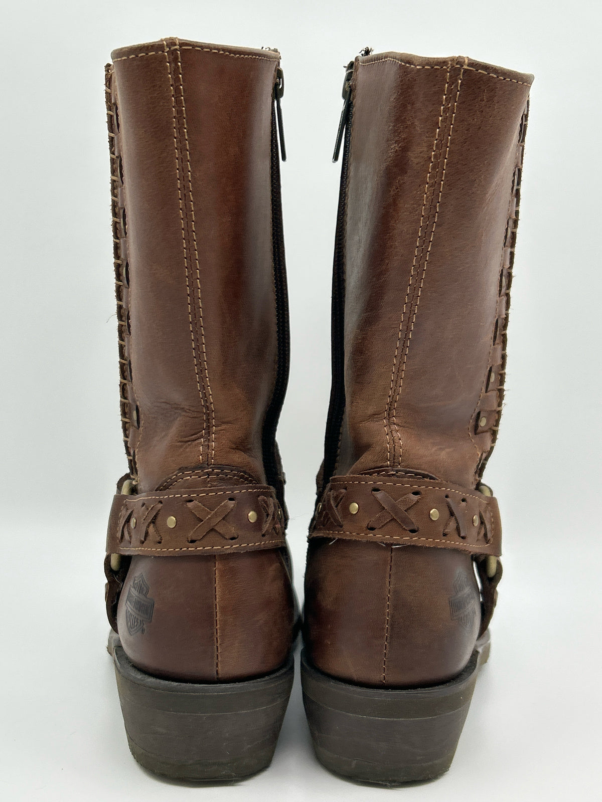 HARLEY DAVIDSON Size 9.5 Brown Women Boots