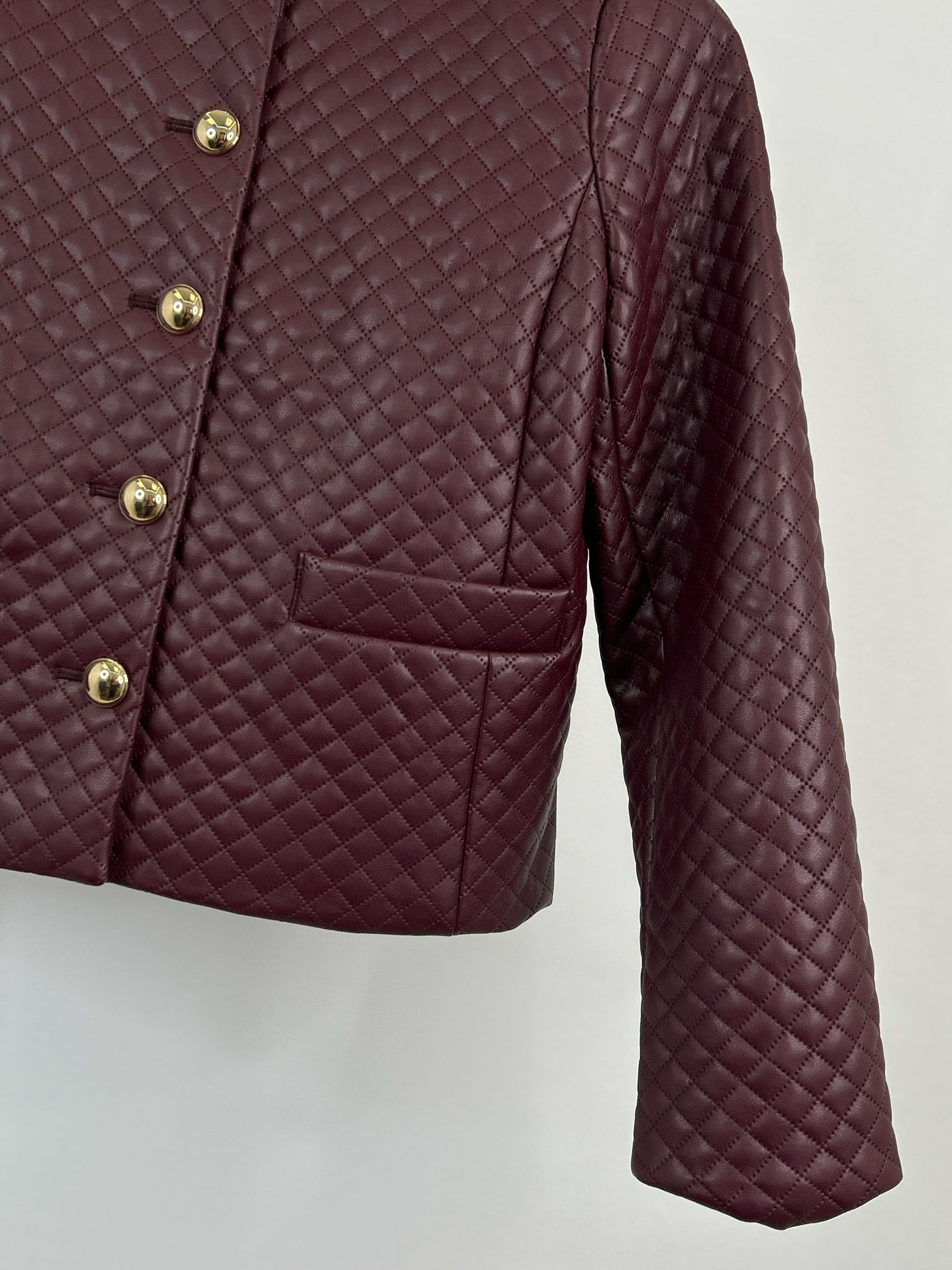 TALBOTS Size 6P Burgundy Women Jacket