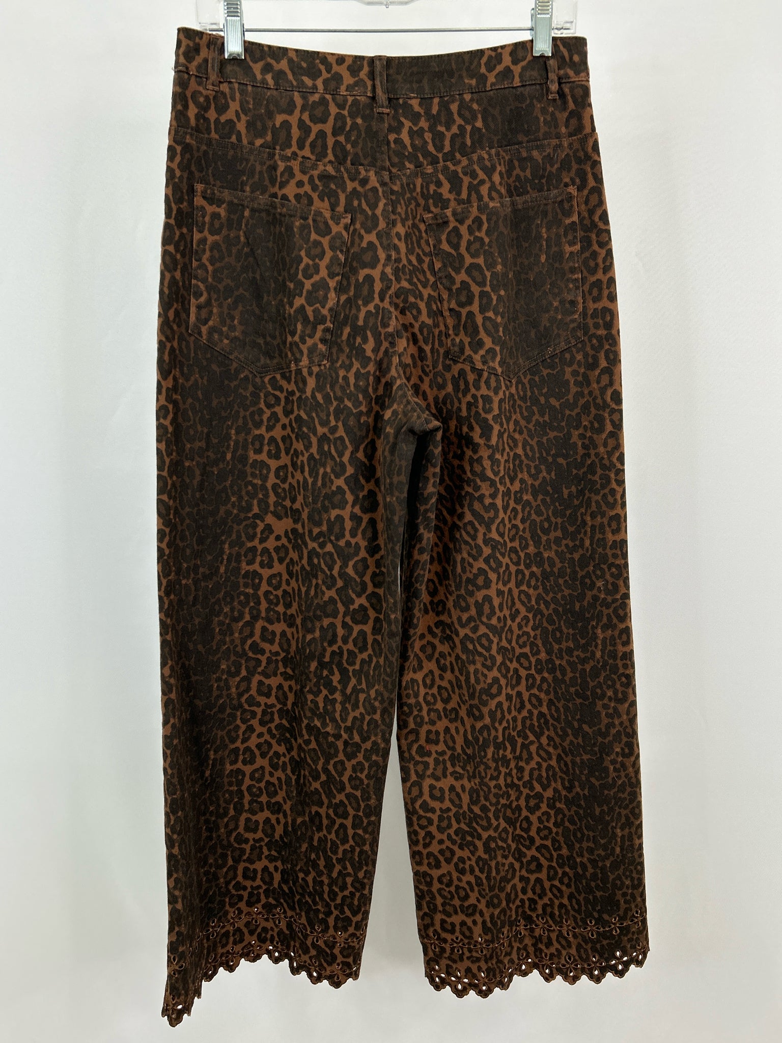 ENTRO Size L tan & black Women jeans