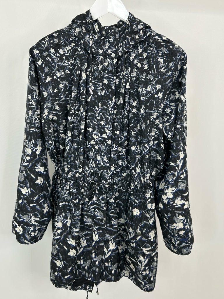 White House Black Market Women Size L BLACK AND BLUE Jacket