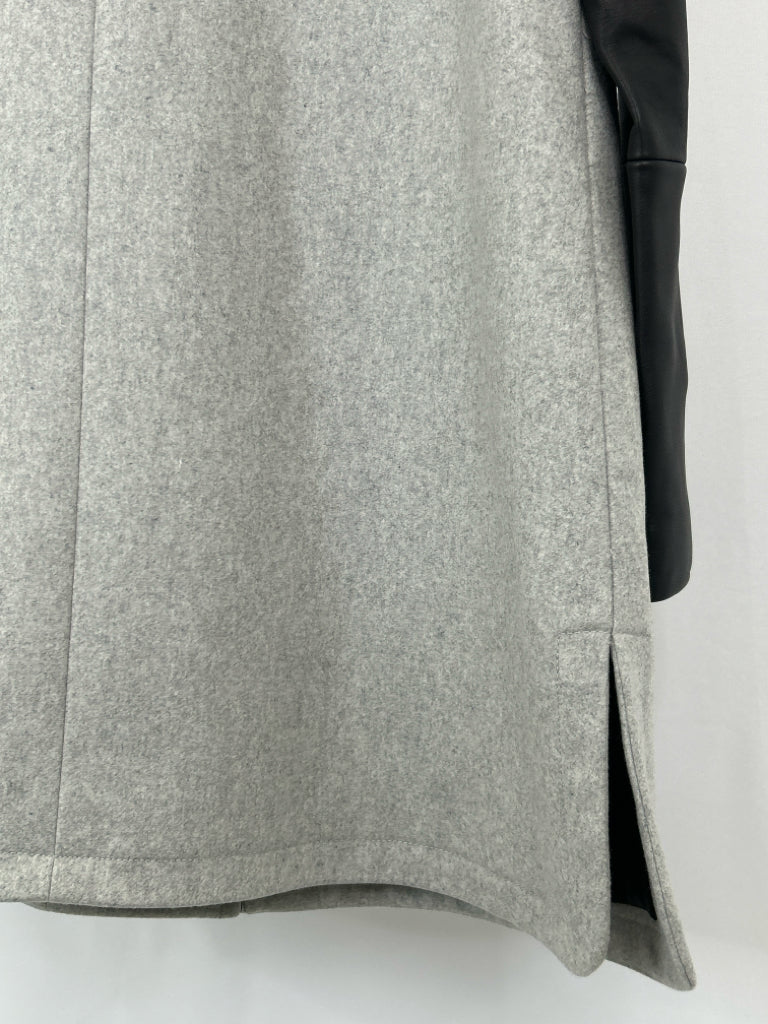 CLUB MONACO Women Size L Grey & Black Coat