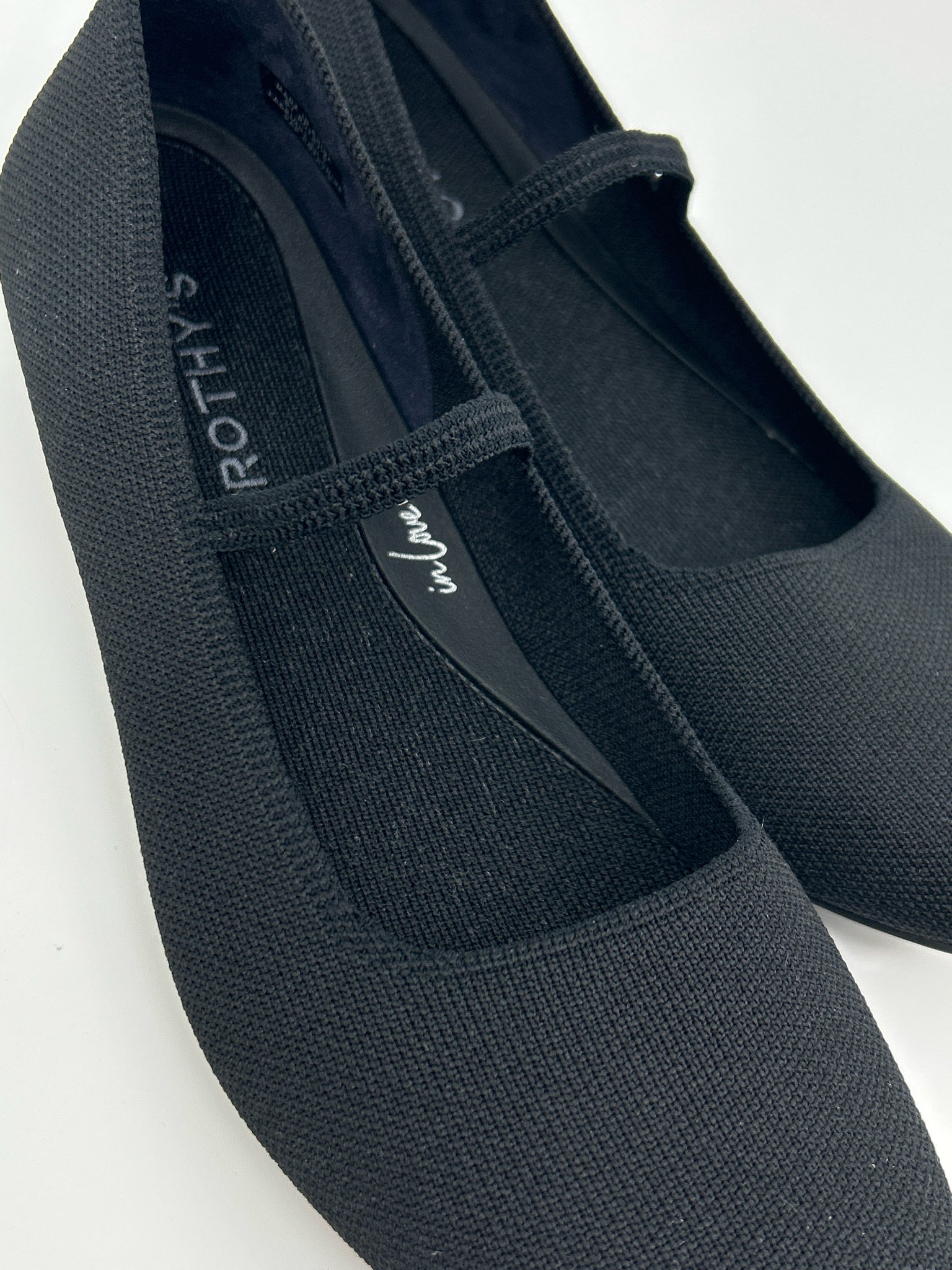 ROTHY'S Size 9.5W Black Women Flats