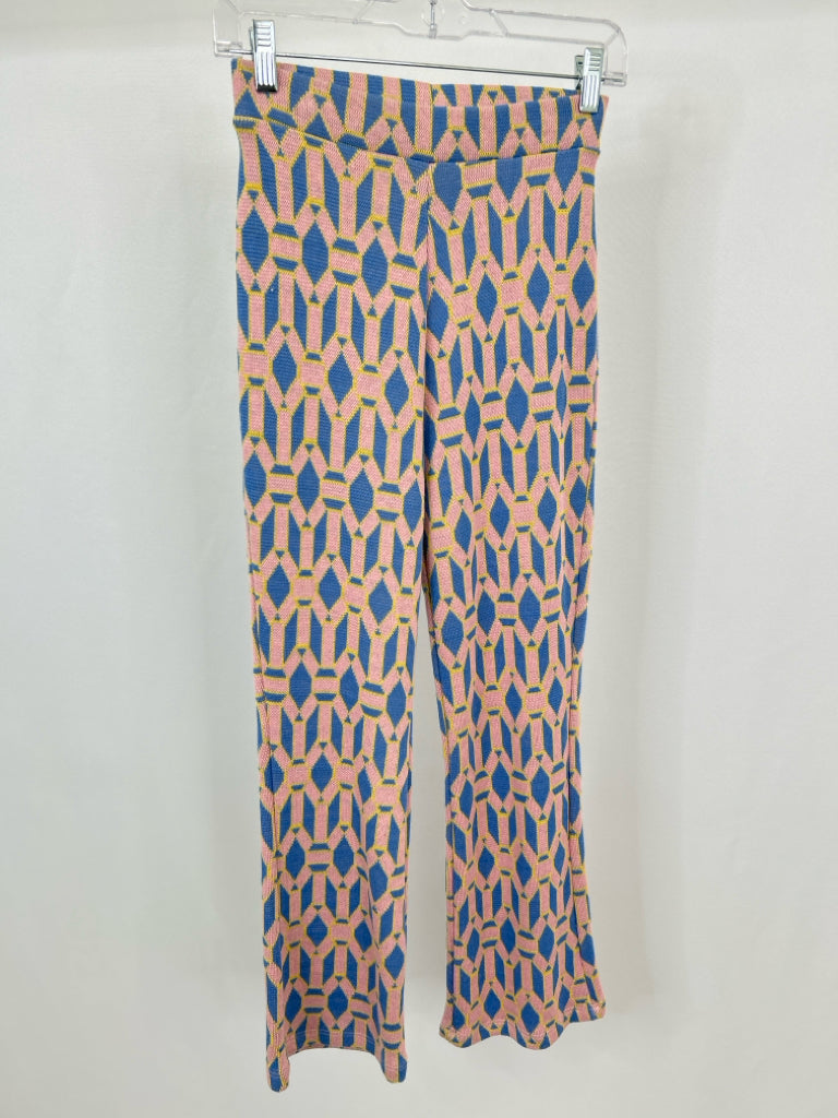 ZARA Women Size S PINK PATTERN Pants