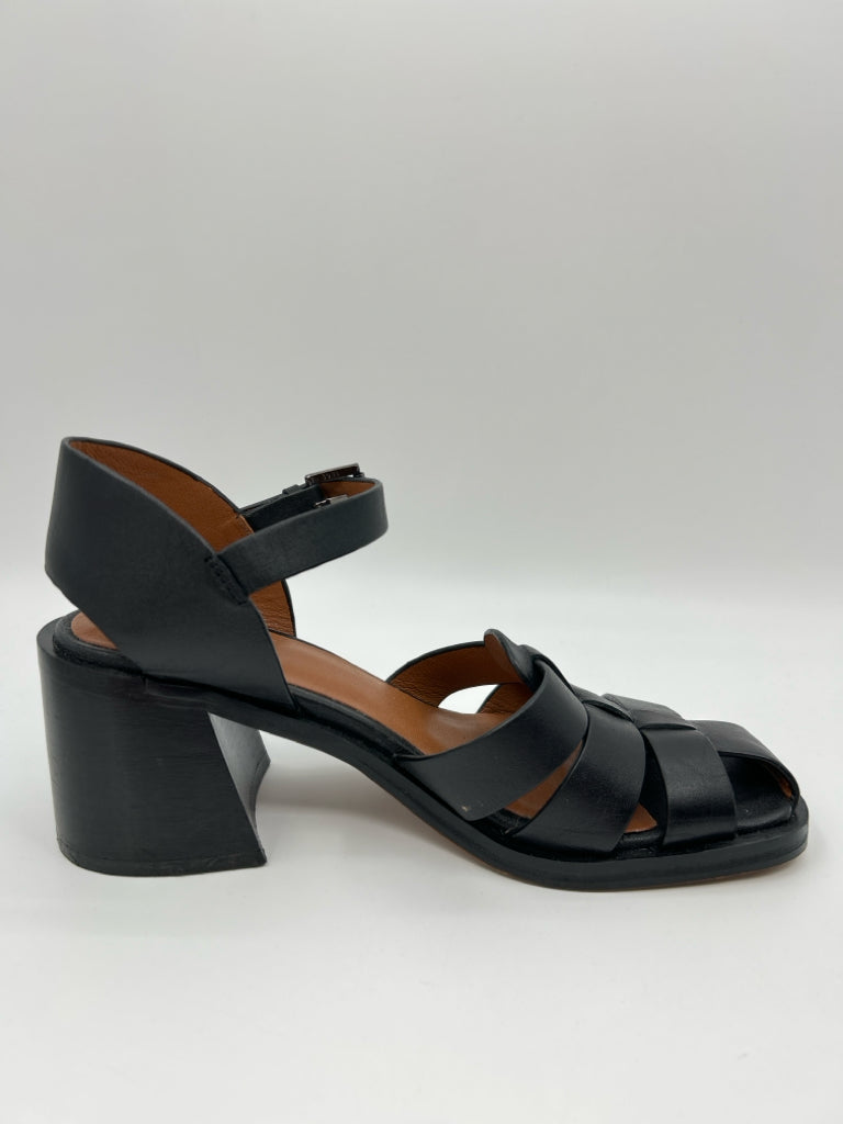 ZARA Women Size 38 Black Sandal