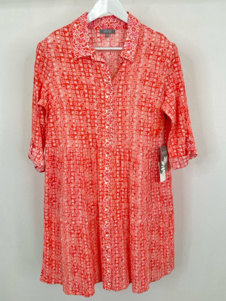 HABITAT Size S Coral Print Dress