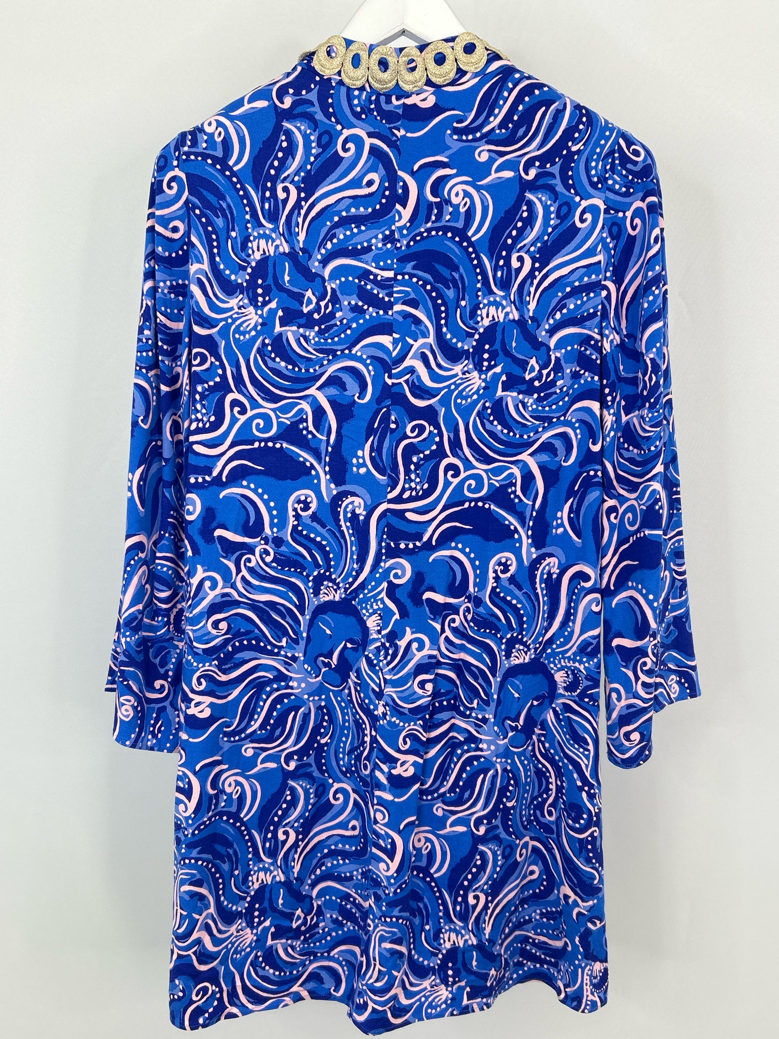 LILLY PULITZER Size 4 Blue Print Women Dress