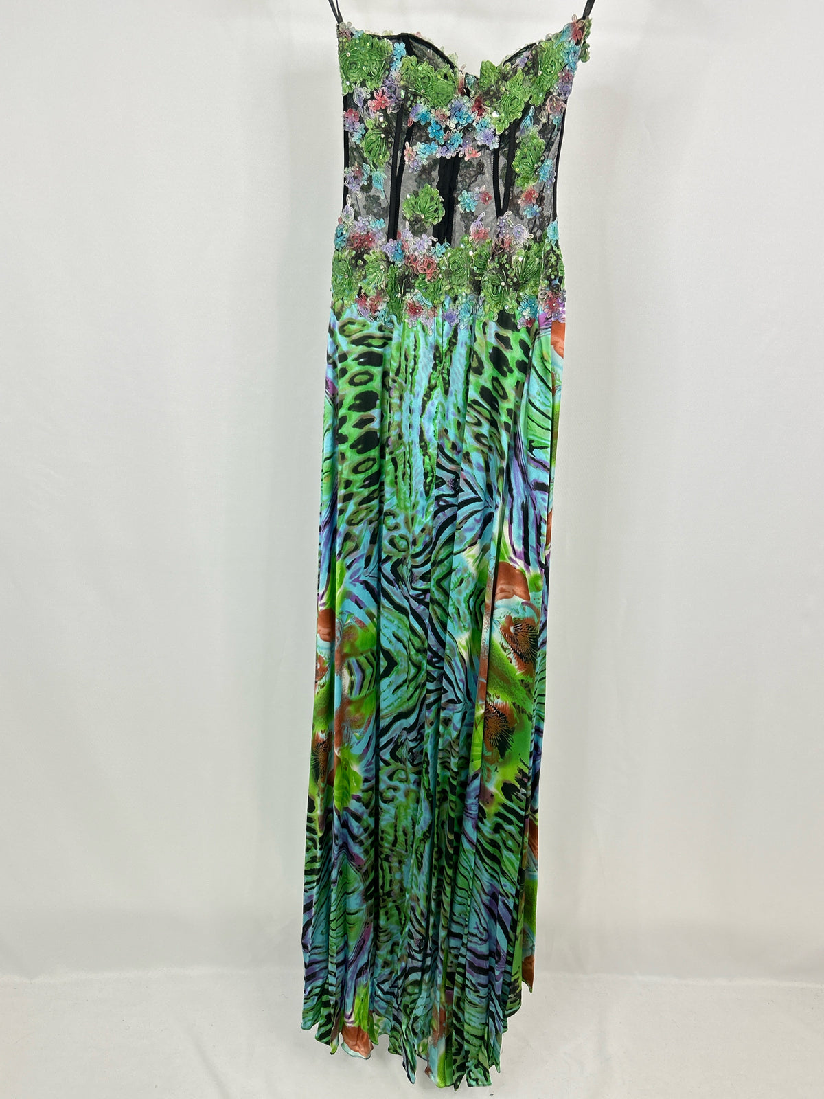 JOVANI Size 4 Multi-Color Women Dress
