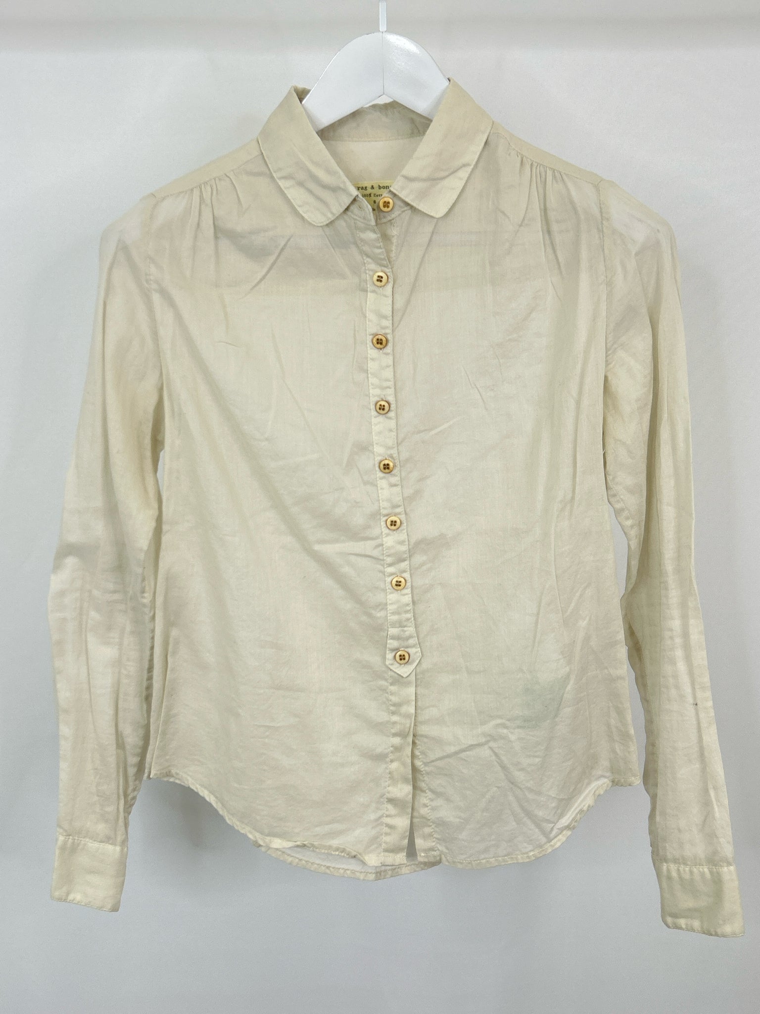 RAG & BONE Size 6 Beige Women Shirt