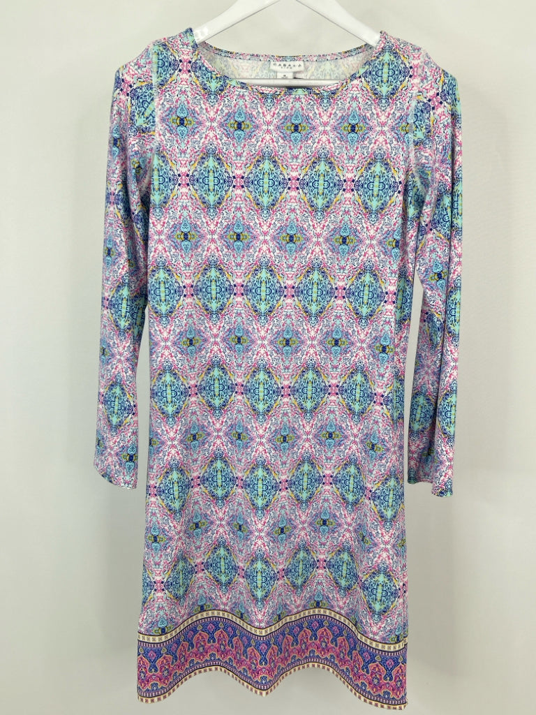 CABANA LIFE Size M Pink and Blue Women's Dress