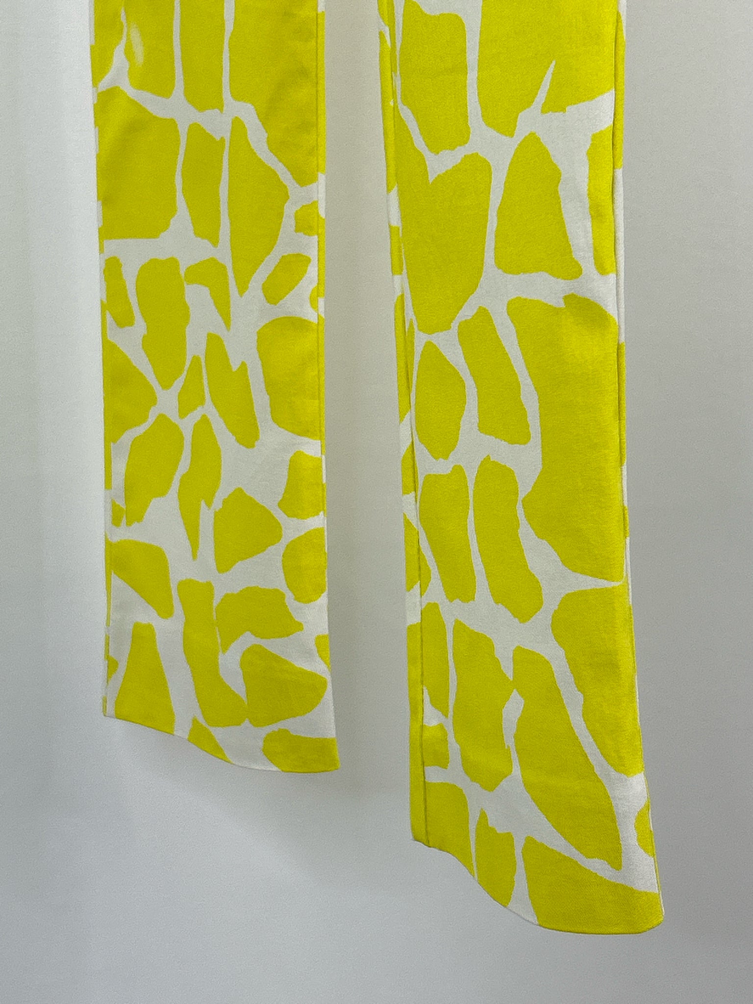 KRAZY LARRY Size 2 Yellow Print Women Pants