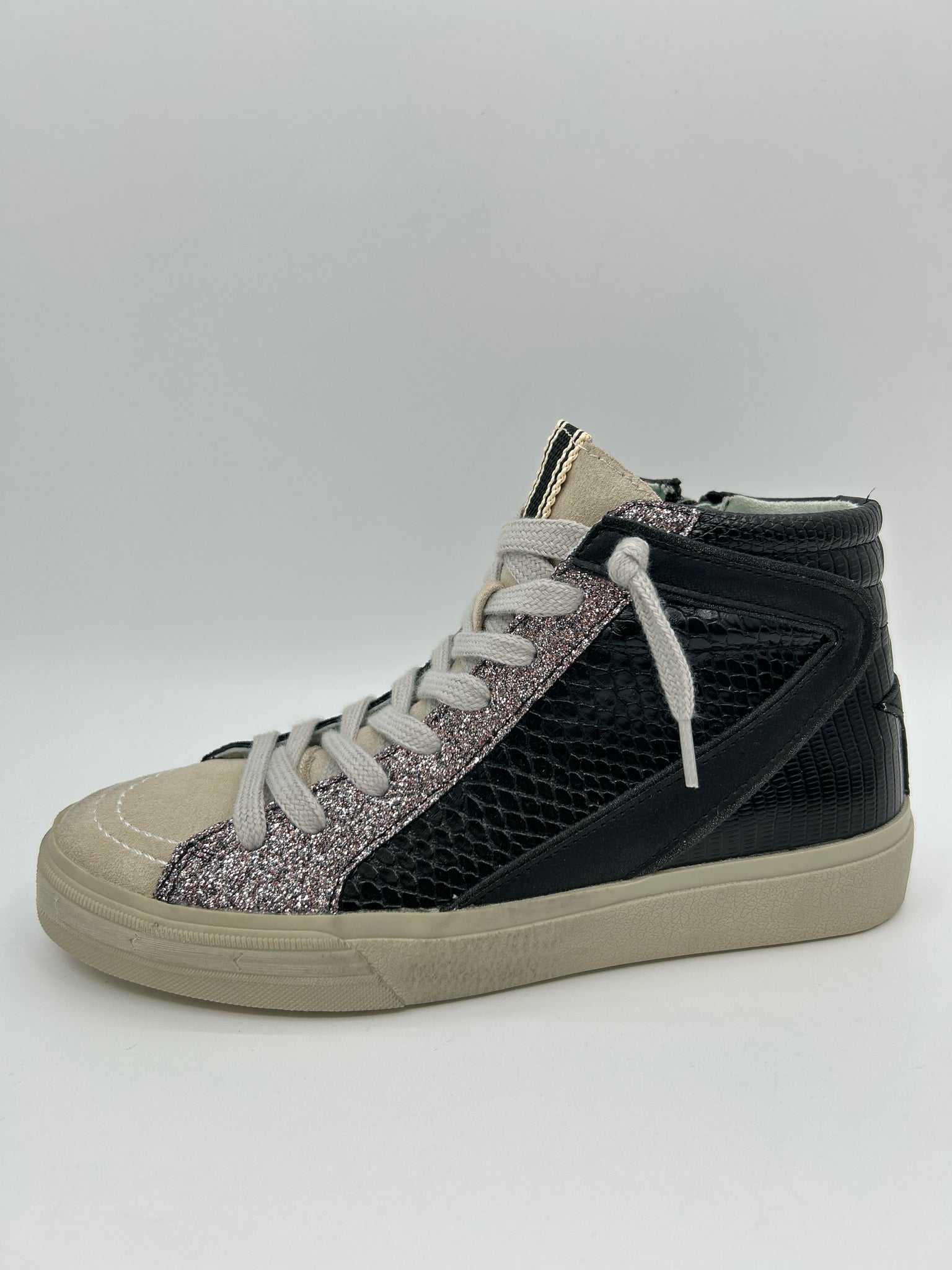 SHU SHOP Size 6 Black Print Women Sneakers