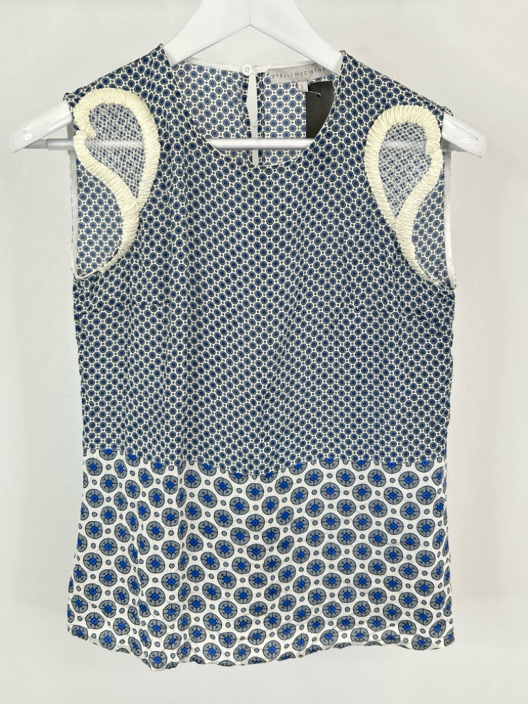 Stella McCartney Size S Blue Print Women Top
