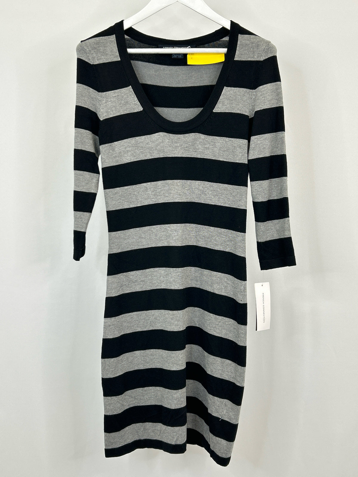 FRENCH CONNECTION Size 6 Black & Grey Women Dress