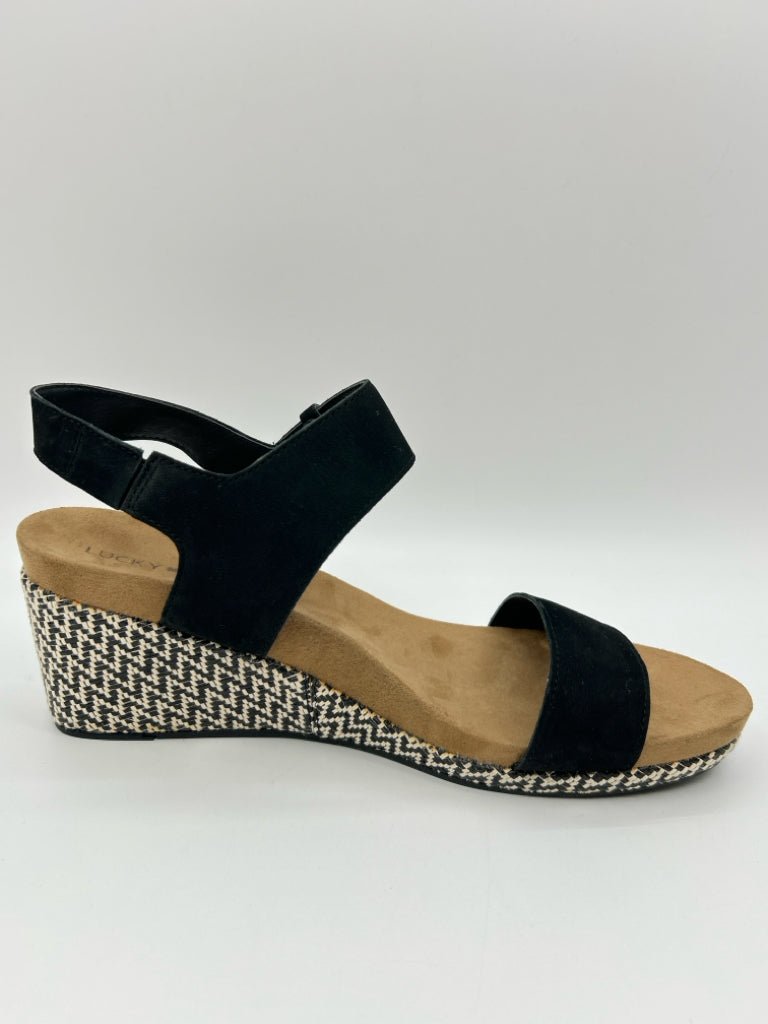 LUCKY BRAND Size 9.5W Black Women's Sandal