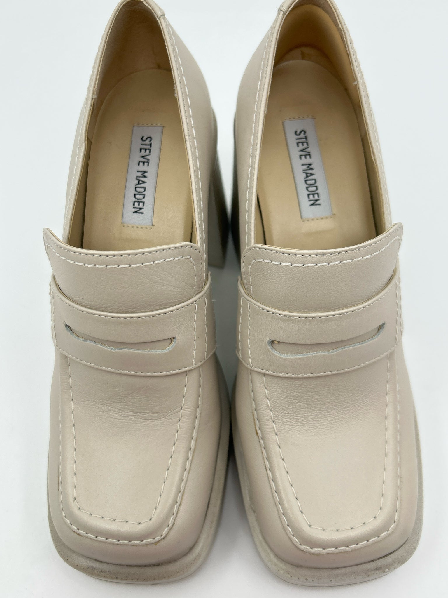 STEVE MADDEN Size 7.5 Chalk Women Loafer