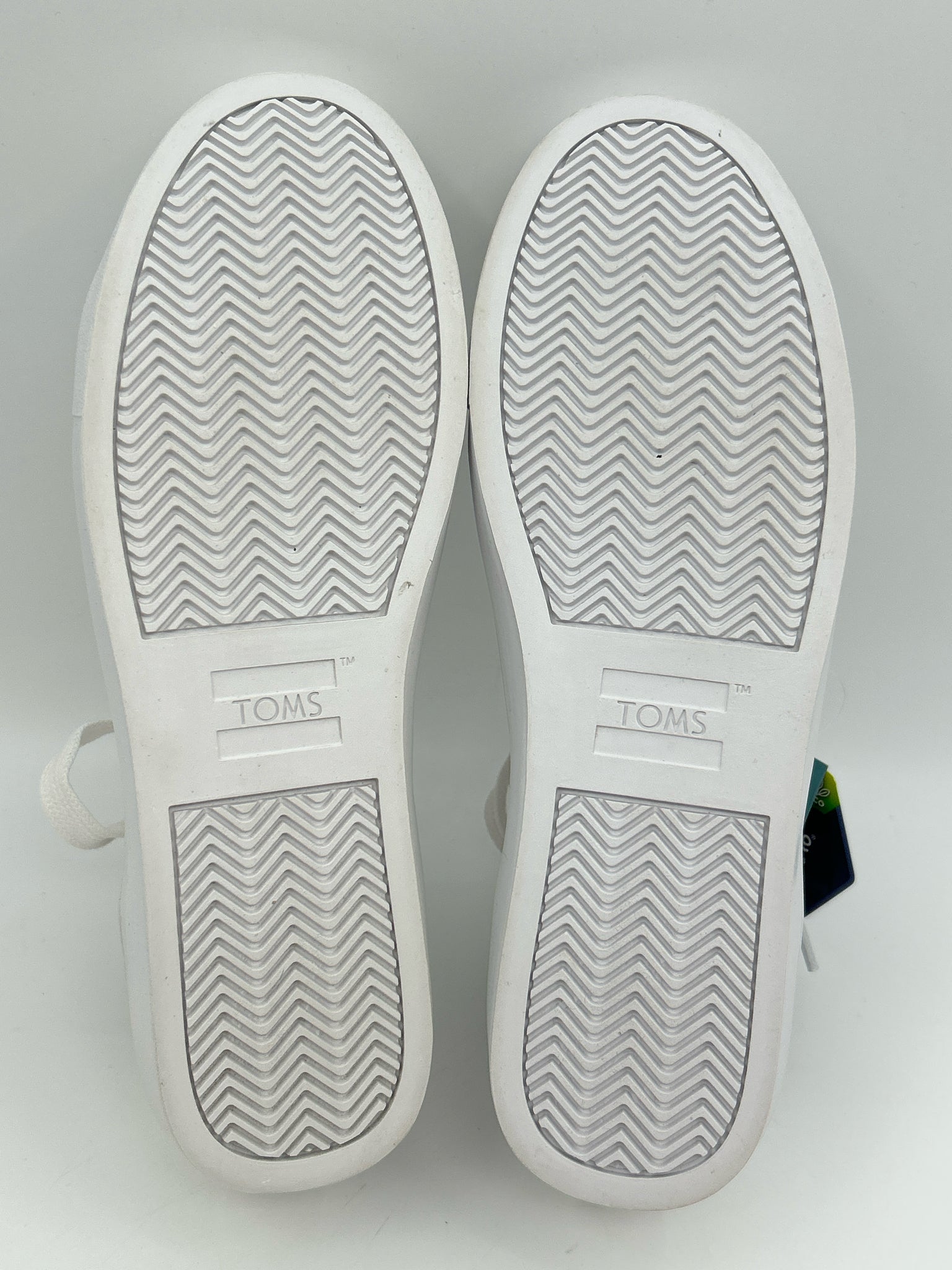 TOMS Size 8.5 White Women Sneakers