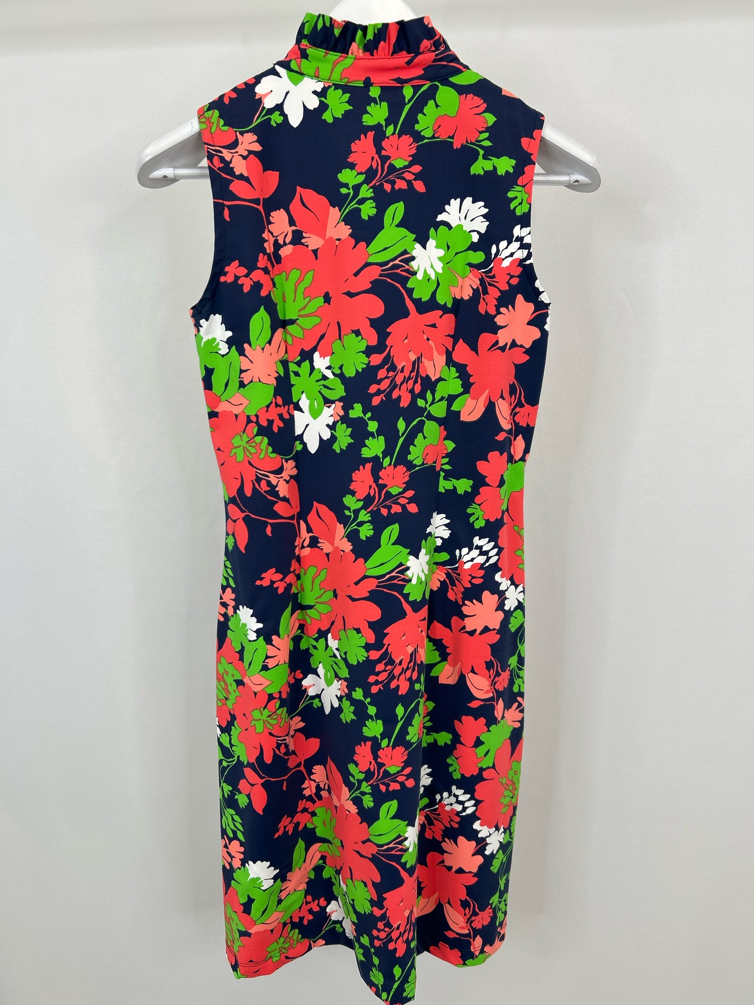 KATHERINE WAY Size M NAVY AND GREEN Women Dress