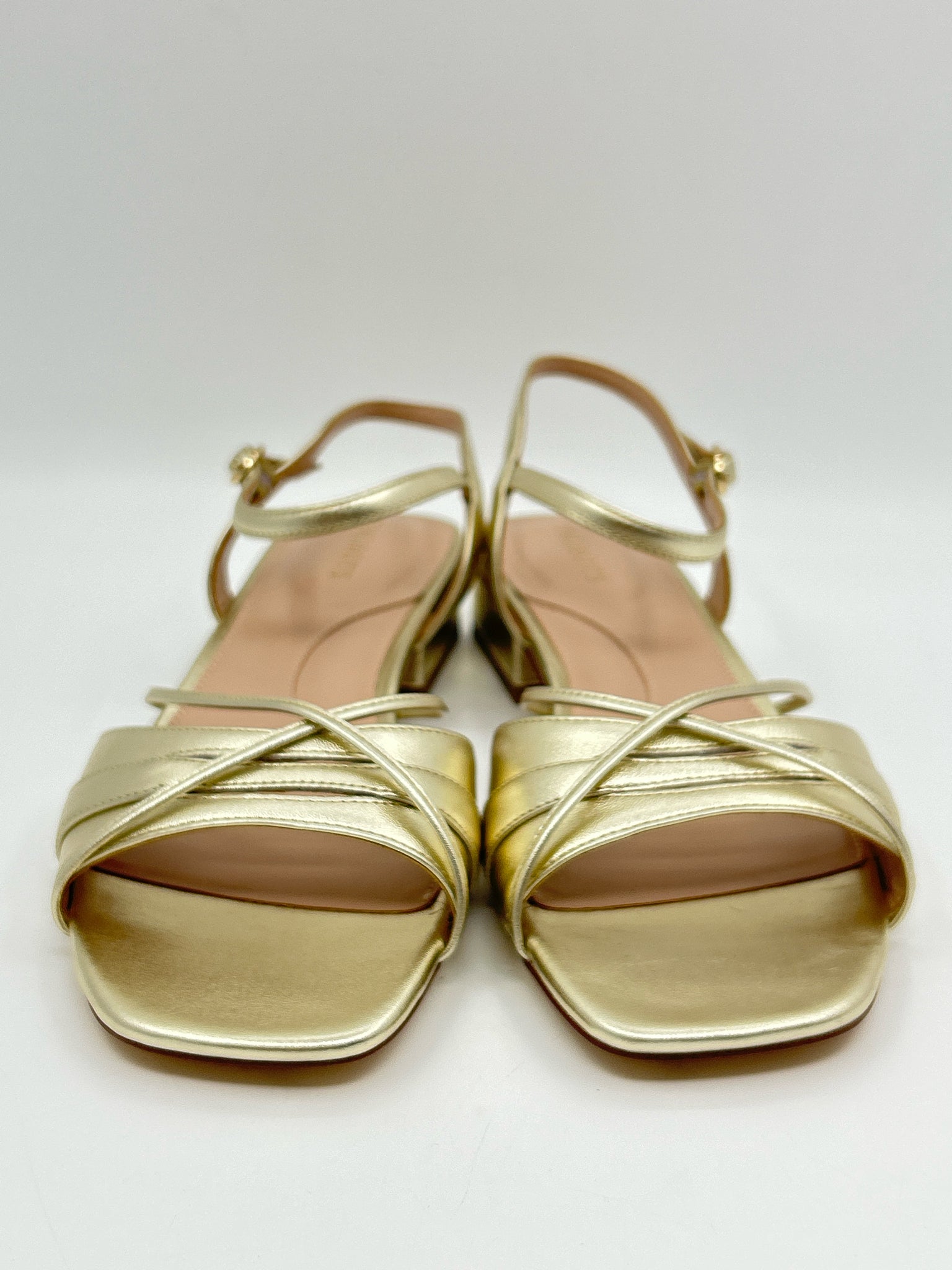 TALBOTS Size 10M gold metallic Women Sandal