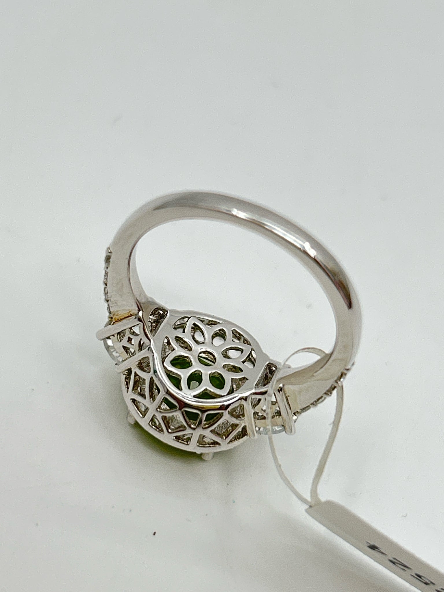 PINCTORE SILVER AND GREEN Ring