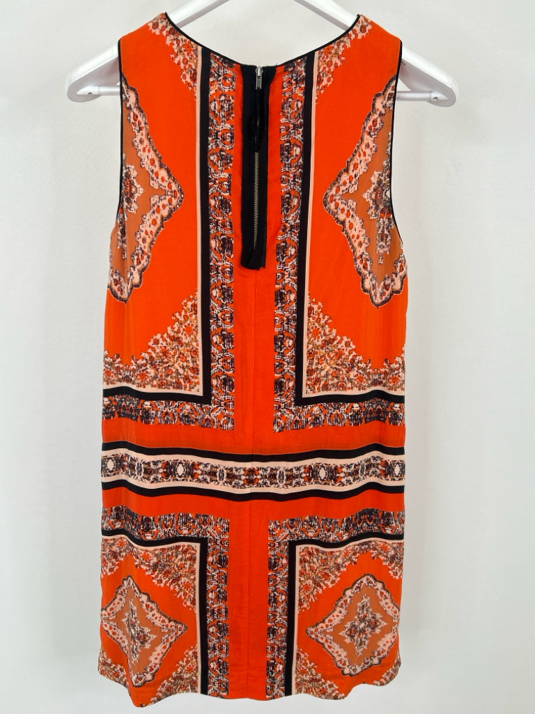MAEVE Size 4P Orange Print Women's Dress
