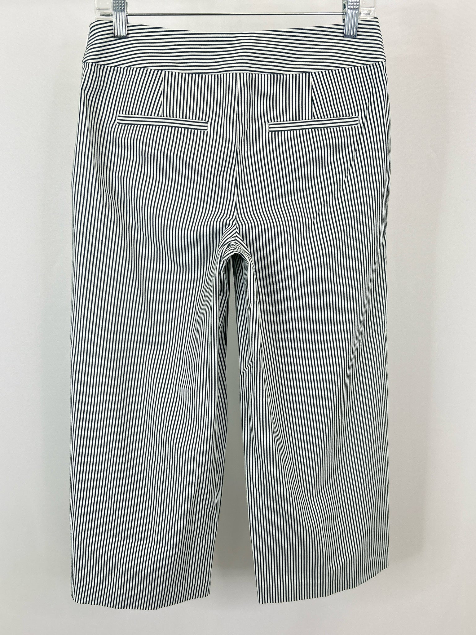 LOFT Size 2 Green Striped Women's Pants