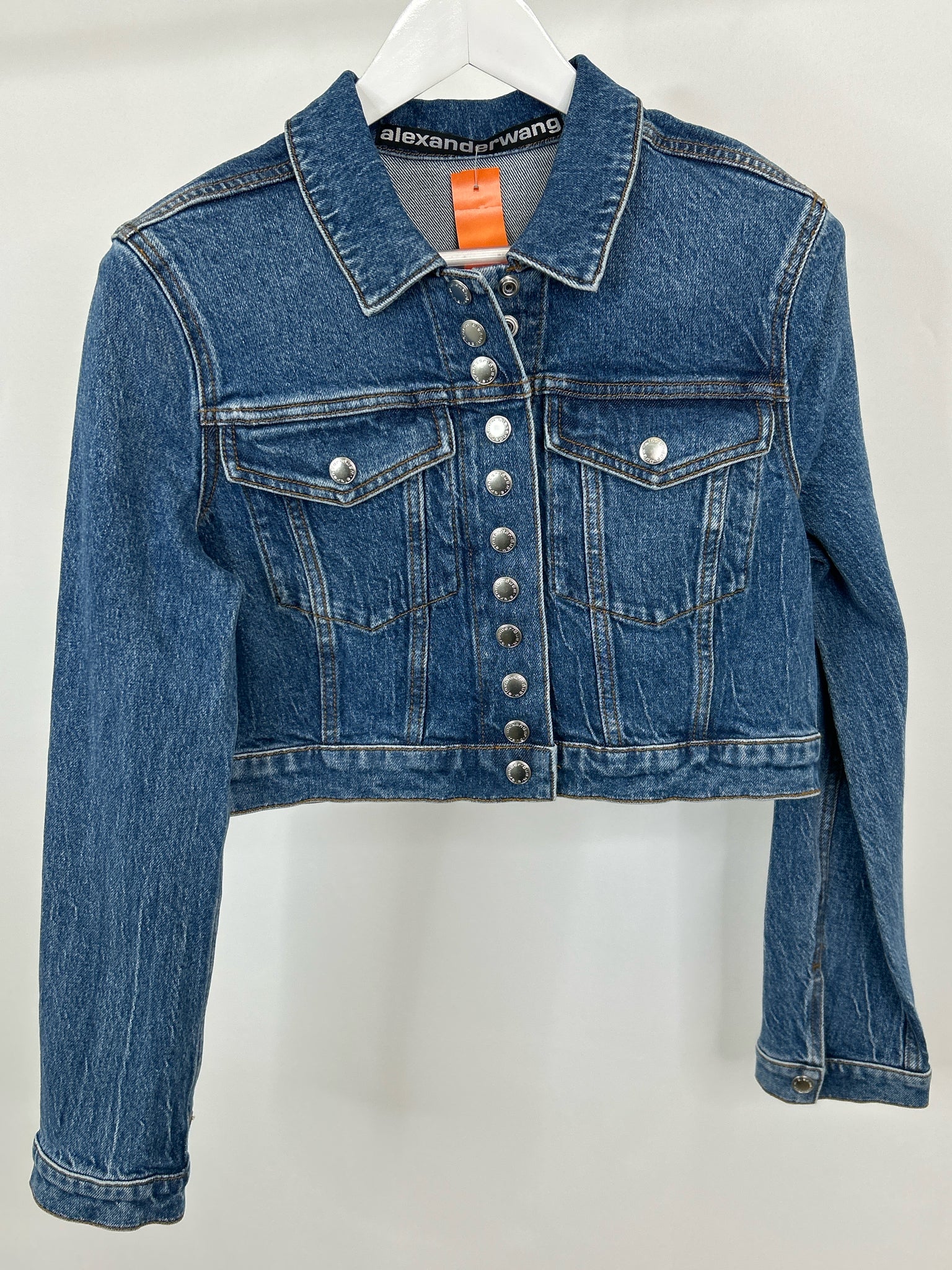 ALEXANDER WANG Size S BLUE DENIM Women Jacket