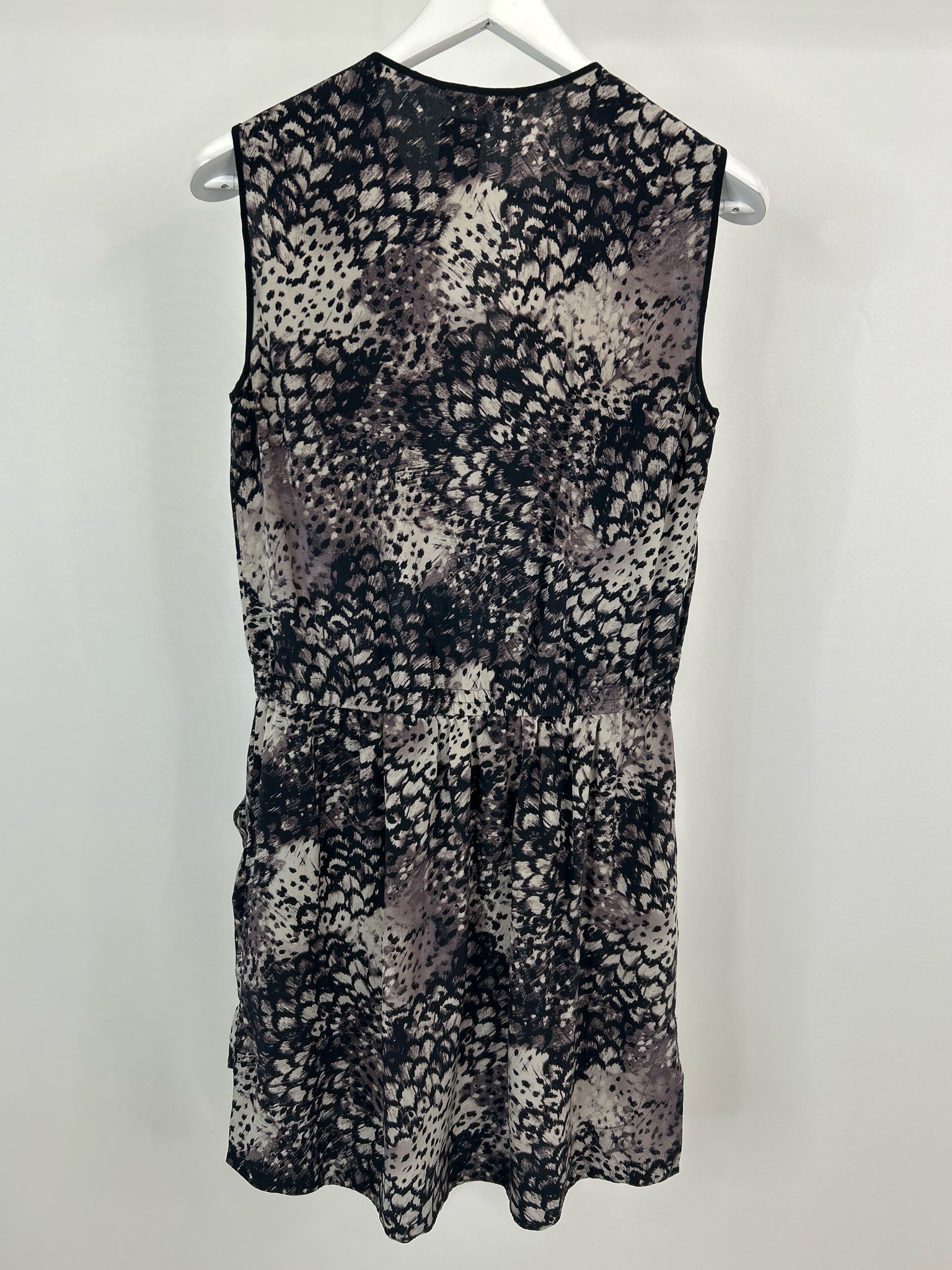 REBECCA TAYLOR Size 6 Navy Print Women Dress