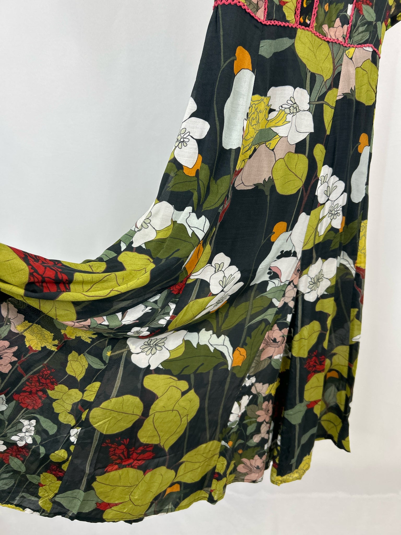 BL^NK LONDON Size S Black Floral Women Dress