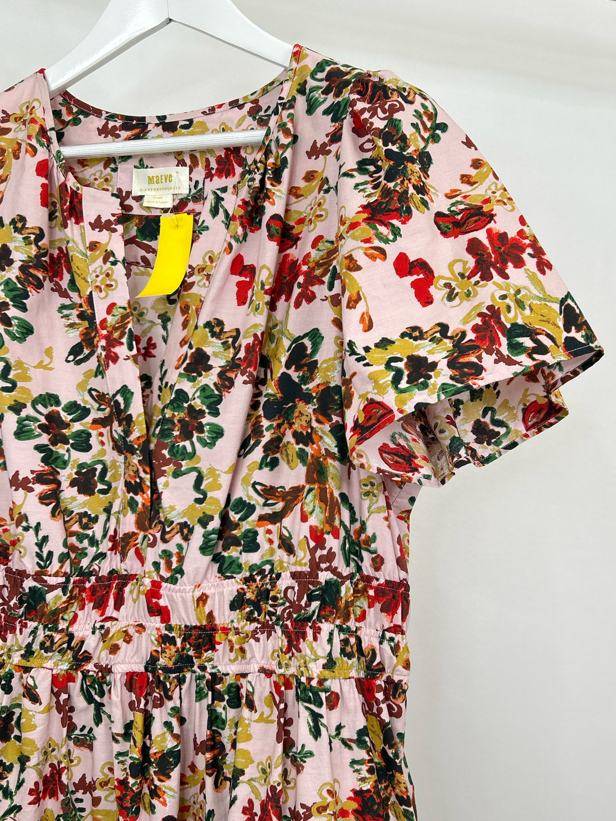 MAEVE Size XL Pink floral Women Dress